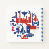 Houston Texas Icons Notizblock (Rückseite)