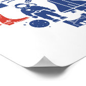 Houston Texas Icons Poster (Ecke)