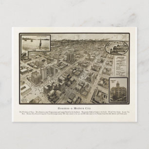 Houston Texas im Jahr 1912 Postkarte