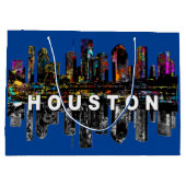 Houston, Texas in Graffiti Große Geschenktüte (Rückseite)