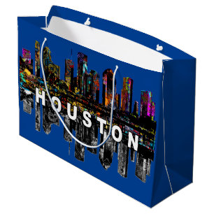 Houston, Texas in Graffiti Große Geschenktüte