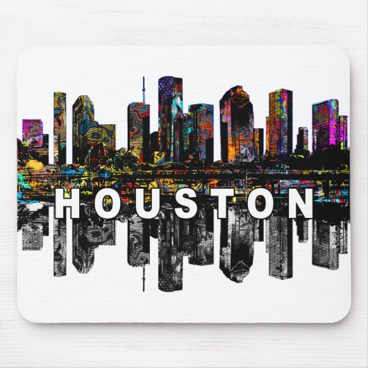 Houston, Texas in Graffiti Mousepad (Vorne)