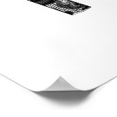 Houston, Texas in schwarz-farbiges Poster (Ecke)