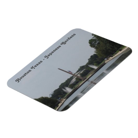 Houston Texas - Japanische Gärten - Flexibles Foto Magnet (Linke Seite)