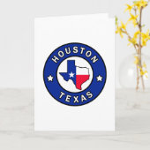 Houston Texas Karte (Gelbe Blume)
