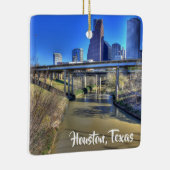 Houston, Texas Keepake Weihnachten Keramikornament (Rechts)