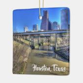 Houston, Texas Keepake Weihnachten Keramikornament (Links)
