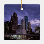 Houston, Texas Keepake Weihnachten Keramikornament (Rückseite)
