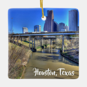 Houston, Texas Keepsake Christmas Keramikornament