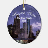 Houston Texas Keramik Ornament (Links)