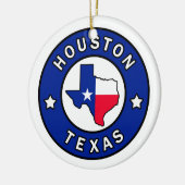Houston Texas Keramik Ornament (Links)