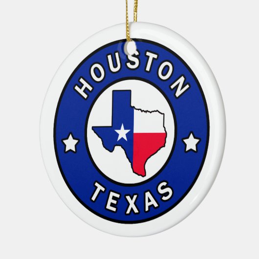 Houston Texas Keramik Ornament (Links)