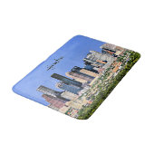 Houston, Texas, landschaftliches Stadtbild Foto Badematte (Schrägansicht)