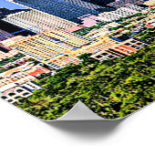 Houston, Texas, landschaftliches Stadtbild Foto Poster (Ecke)