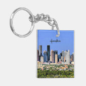 Houston, Texas, landschaftliches Stadtbild Foto Schlüsselanhänger (Vorderseite links)