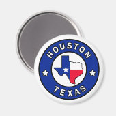 Houston Texas Magnet (Vorderseite/Rückseite)