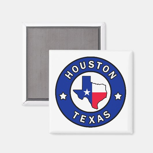 Houston Texas Magnet (Vorderseite/Rückseite)