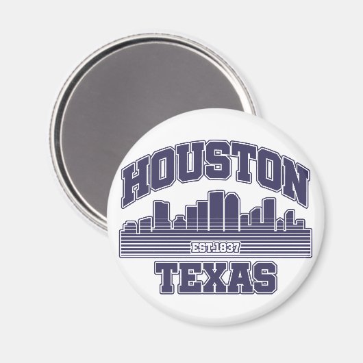 Houston, Texas Magnet (Vorderseite/Rückseite)