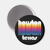 Houston, Texas Magnet (Vorderseite/Rückseite)