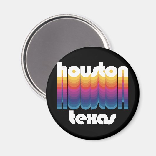 Houston, Texas Magnet (Vorderseite/Rückseite)