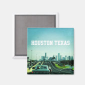 Houston Texas (Magnet) Magnet (Vorderseite/Rückseite)