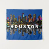 Houston, Texas, mit Graffiti bedeckt Wandteppich (Vorderseite (Horizontal))