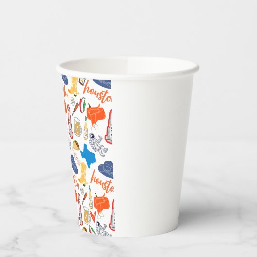 Houston Texas Paper Cups Pappbecher (Links)