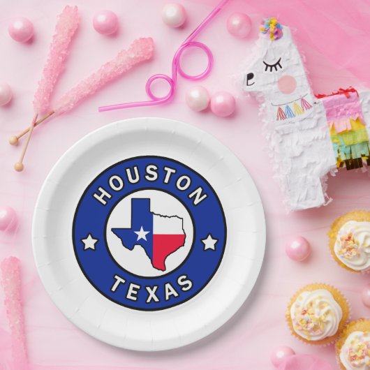 Houston Texas Pappteller (Party)