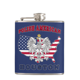 Houston Texas polnischer Amerikaner Flachmann