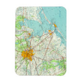 Houston Texas Postcard Magnet (Vertikal)