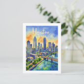 Houston Texas Postcard Postkarte (Stehend Vorderseite)