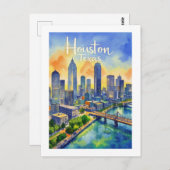 Houston Texas Postcard Postkarte (Vorne/Hinten)