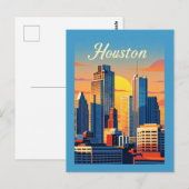 Houston Texas Postcard Postkarte (Vorne/Hinten)