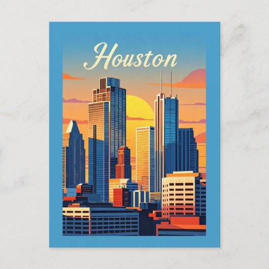 Houston Texas Postcard Postkarte (Vorderseite)
