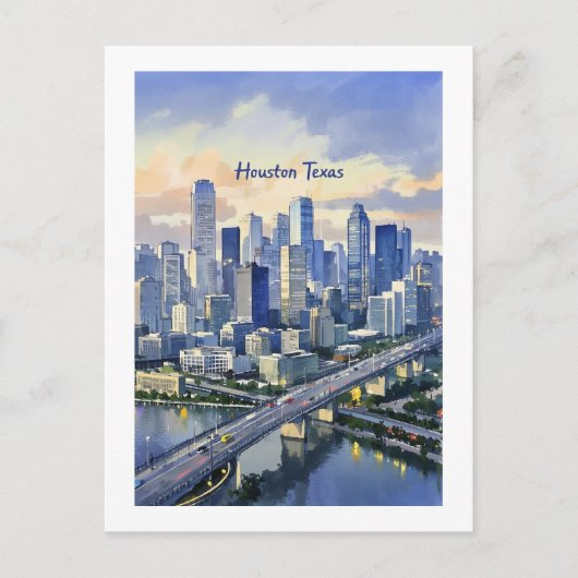 Houston Texas Postcard Postkarte (Vorderseite)
