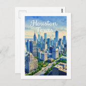 Houston Texas Postcard Postkarte (Vorne/Hinten)