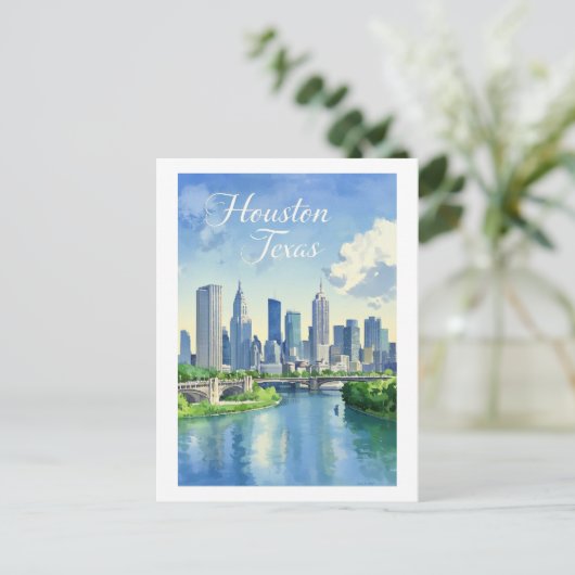 Houston Texas Postcard Postkarte (Stehend Vorderseite)