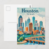 Houston Texas Postcard Postkarte (Vorne/Hinten)