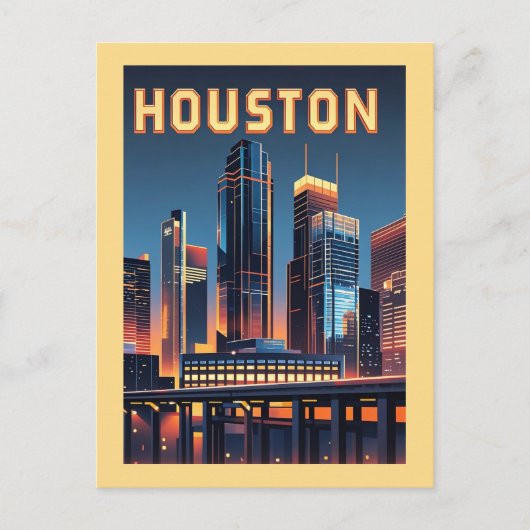 Houston Texas Postcard Postkarte (Vorderseite)