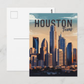 Houston Texas Postcard Postkarte (Vorne/Hinten)