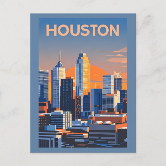 Houston Texas Postcard Postkarte (Vorderseite)