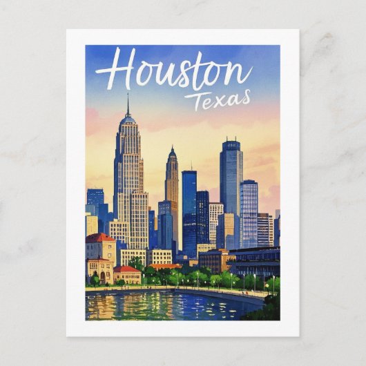 Houston Texas Postcard Postkarte (Vorderseite)