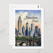 Houston Texas Postcard Postkarte (Vorne/Hinten)
