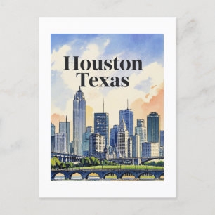 Houston Texas Postcard Postkarte