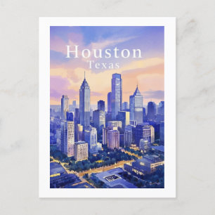 Houston Texas Postcard Postkarte