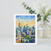 Houston Texas Postcard Postkarte (Stehend Vorderseite)