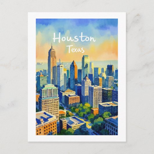 Houston Texas Postcard Postkarte (Vorderseite)