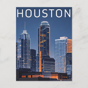 Houston Texas Postcard Postkarte