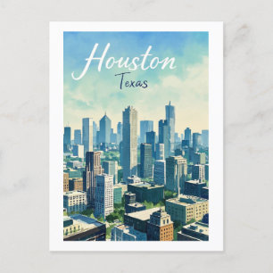 Houston Texas Postcard Postkarte