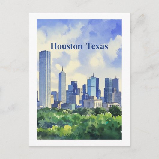 Houston Texas Postcard Postkarte (Vorderseite)